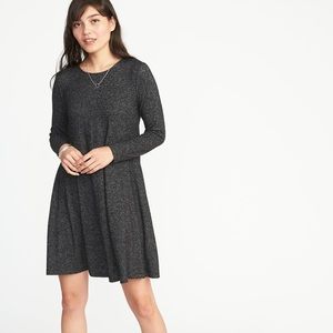 Plush-Knit Swing Dress